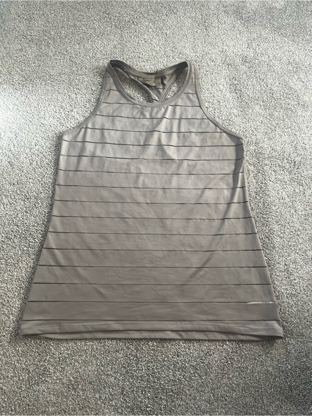 Women’s Athleta Striped Athletic Tank Top - Gray